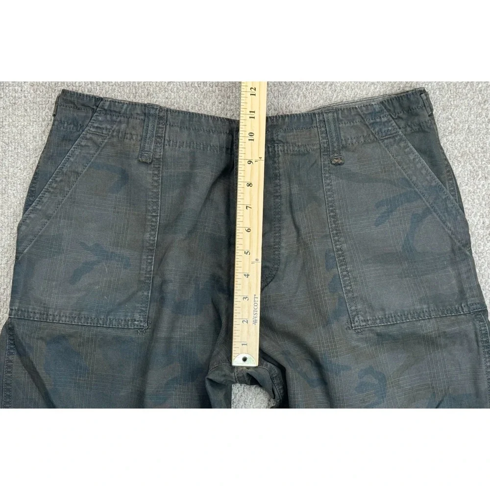 Hugo Boss Button Fly Slash Pockets Men's Camo Khaki Pants Size 36x33